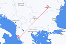 Flyreiser fra Corfu, Hellas til București, Romania