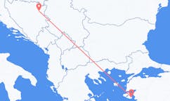 来自波斯尼亚和黑塞哥维那图兹拉目的地 希腊米蒂利尼的航班