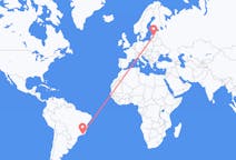 Flyreiser fra Rio de Janeiro, Brasil, til Riga, Brasil