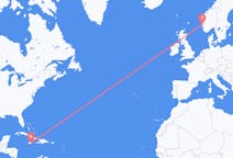 出发地 牙买加金斯顿目的地 挪威斯托德島的航班