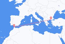 出发地 摩洛哥出发地 丹吉尔目的地 希腊亞歷山德魯波利斯的航班