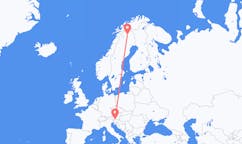 Flights from Kiruna, Sweden to Klagenfurt, Austria