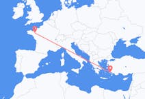 Flights from Rennes, France to Bodrum, Turkey