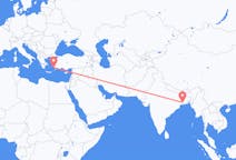 出发地 印度出发地 加尔各答目的地 希腊科斯岛的航班