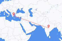 Vluchten van Nagpur, India naar Athene, Griekenland