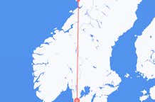 Vluchten van Brønnøysund naar Göteborg