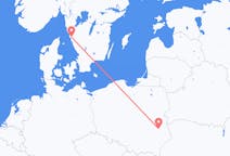 Vluchten van Lublin, Polen naar Göteborg, Zweden