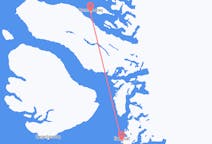 Vluchten van Ilulissat naar Uummannaq