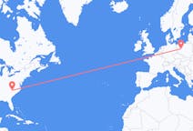 Flights from Charlotte to Poznan