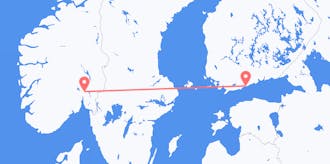 Flyg från Norge till Finland
