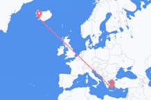 Flights from Reykjavík to Santorini