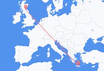Flights from Heraklion in Greece to Edinburgh in Scotland