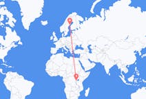 Flights from Kigali, Rwanda to Umeå, Sweden