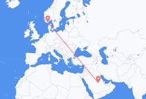 Flights from Riyadh to Kristiansand