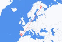 Flyreiser fra Tanger, Marokko til Kuusamo, Finland
