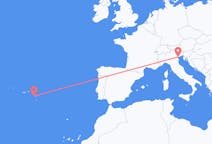 Flyrejser fra Venedig, Italien til Ponta Delgada, Portugal