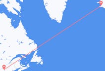 Flyrejser fra Plattsburgh til Reykjavík