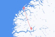 Flug frá Sogndal, Noregi til Álasunds, Noregi