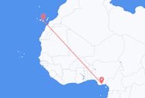 Vols d’Harcourt, Nigéria vers Las Palmas de Grande Canarie, Espagne
