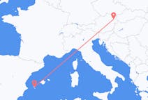 Flights from Ibiza in Spain to Vienna in Austria