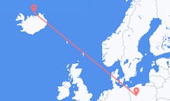 出发地 冰岛格里姆赛目的地 波兰波兹南的航班