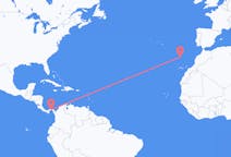 Flyreiser fra Panama by, til Funchal