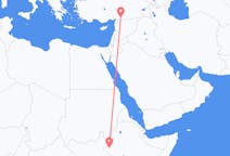 Flyreiser fra Gambela, Ethiop, Etiopia til Gaziantep, Tyrkia