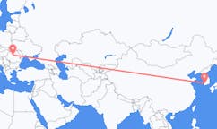 Fly fra Gwangju til Târgu Mureș
