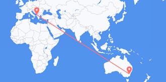 Flights from Australia to Albania