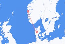 Flights from Billund, Denmark to Bergen, Norway