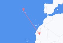 Voli da Atar, Mauritania a Terceira, Portogallo