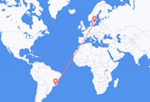 Flyrejser fra Rio de Janeiro, Brasilien til Växjö, Sverige