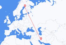 Flyreiser fra Shiraz, Iran til Uleåborg, Finland