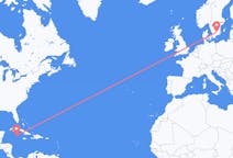 ケイマン諸島のから グランドケイマン、スウェーデンのへ ヴェクショーフライト
