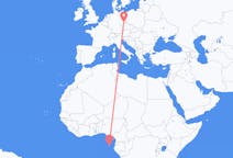 Lennot São Tomésta Dresdeniin