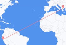 Flyreiser fra Trujillo, Peru til Thessaloniki, Hellas