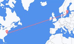 Flyg från Norfolk till Visby