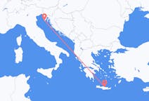 Flights from Pula, Croatia to Heraklion, Greece