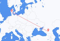 Flyreiser fra Mineralnye Vody, Russland til Billund, Danmark