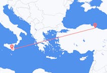 Flights from Comiso, Italy to Samsun, Turkey