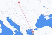 Voli from Mitilene, Grecia to Katowice, Polonia