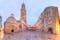 Photo of panoramic view of Saint Domnius Cathedral in Diocletian Palace in Old Town of Split, the second largest city of Croatia.
