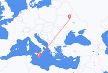 Vluchten van Kiev, Oekraïne naar Malta, Malta