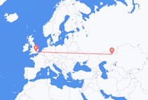 Flyreiser fra Aktobe, Kasakhstan til London, England