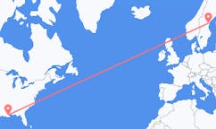 Loty z Nowy Orlean, Stany Zjednoczone do Sundsvall, Szwecja