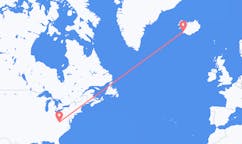 カナダのハミルトンから、アイスランドのレイキャビク行きフライト