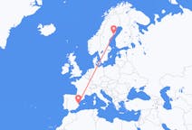 Flights from Umeå, Sweden to Valencia, Spain
