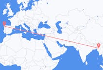Flyg från Kalay, Myanmar (Burma) till Santiago de Compostela, Spanien