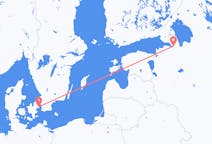 Vluchten van Sint-Petersburg, Rusland naar Kopenhagen, Denemarken