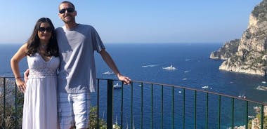 Excursion d'une journée à Capri, Anacapri et la Grotte Bleue en petit groupe